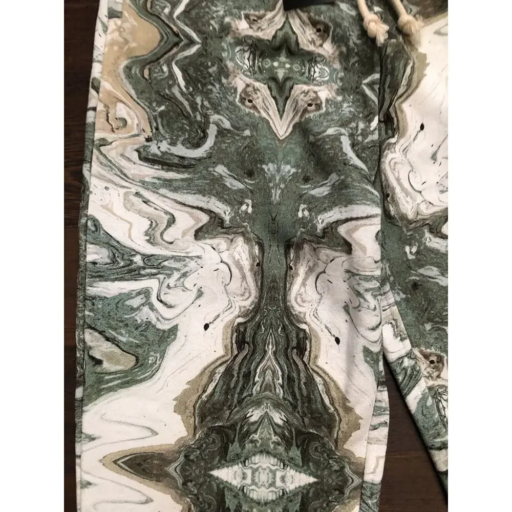 HUF - Swirl Fleece Pant - Olive Women’s Sz Small Waist 26-32